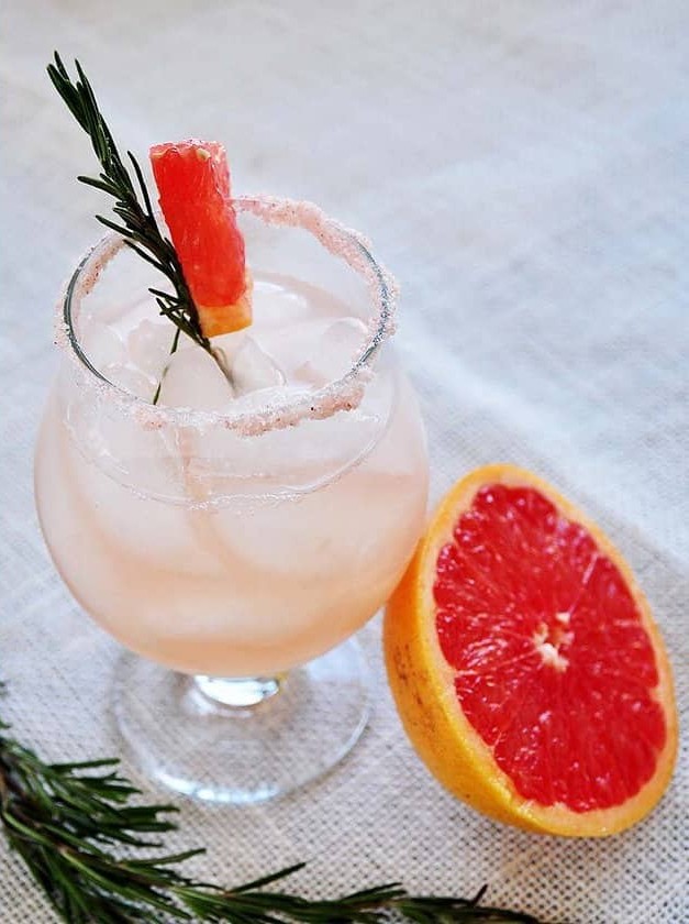 Rosemary Infused Salty Dog Cocktail