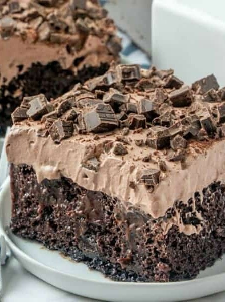 Death By Chocolate Poke Cake