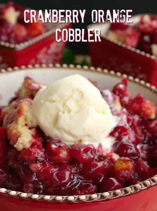 Cranberry Orange Cobbler