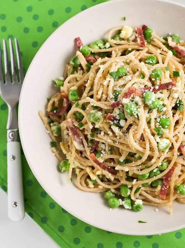 Healthy Italian Spaghetti Carbonara