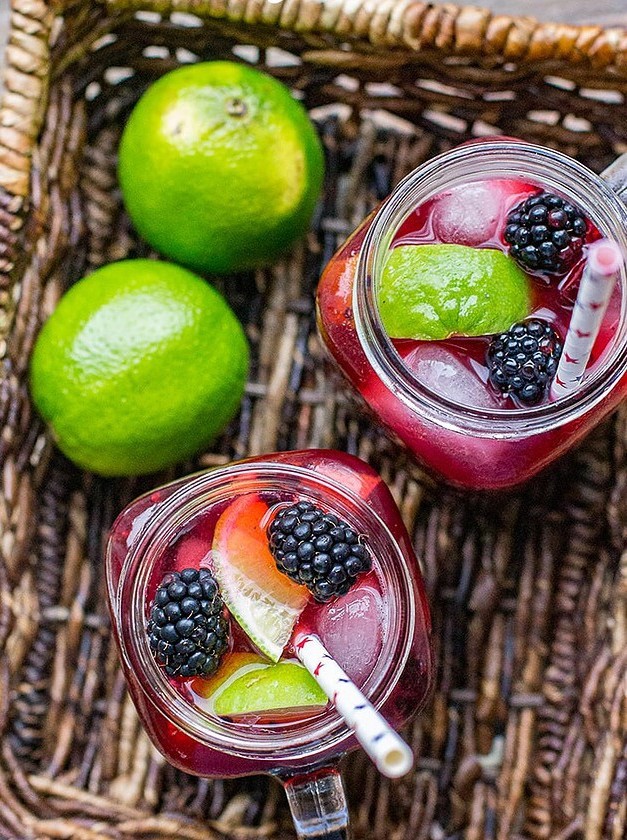 Blackberry Lime Margaritas