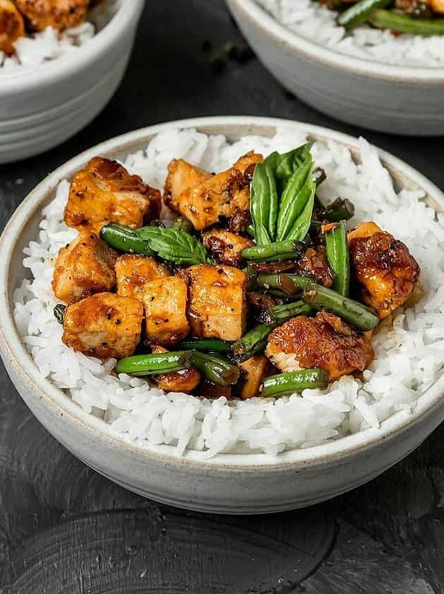 Black Pepper Tofu & Green Beans