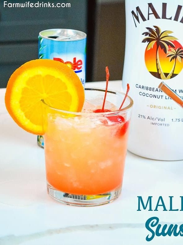 Malibu Sunset Drink