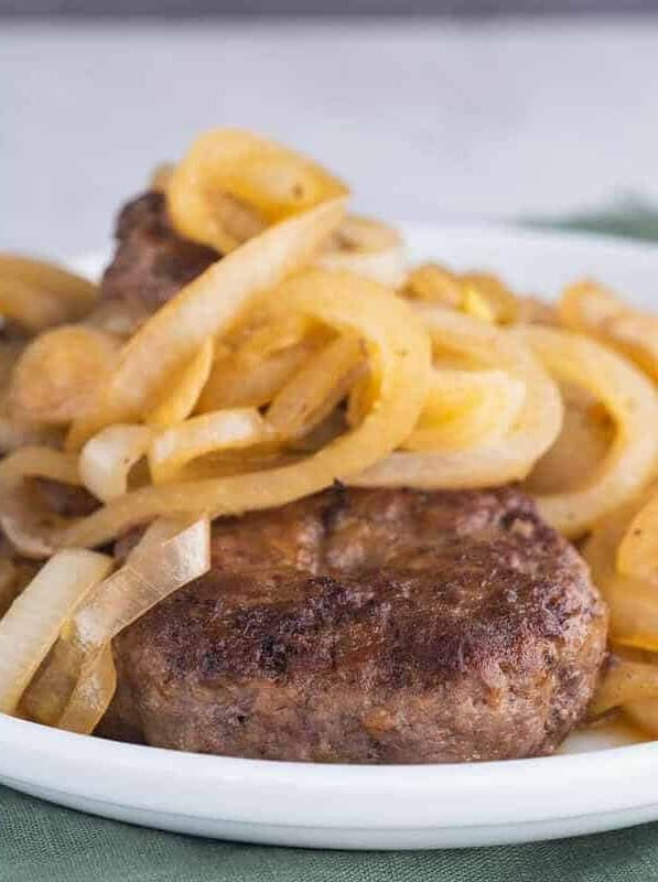 Hamburger Steaks with Fried Onions