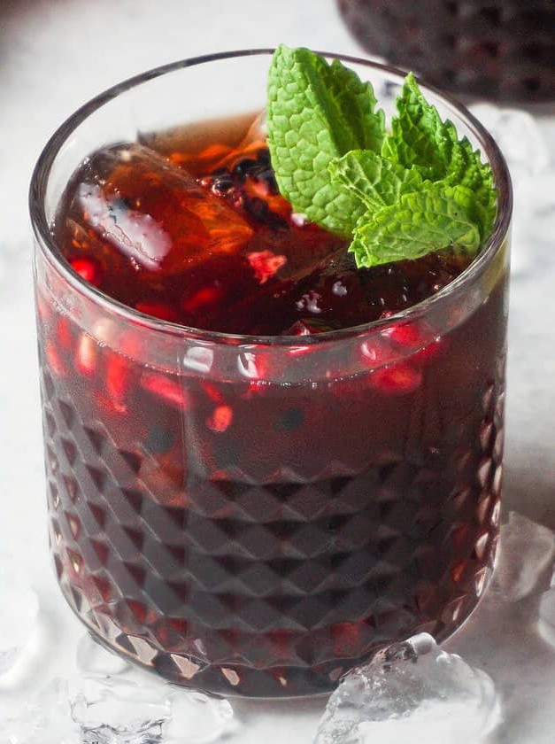 Pomegranate Blackberry Tequila Smash