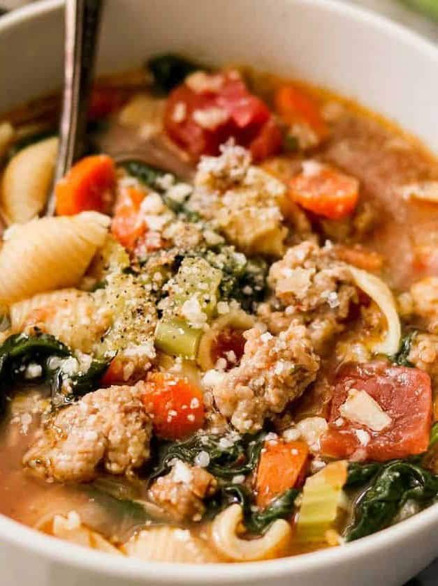 Italian Sausage and Pasta Soup