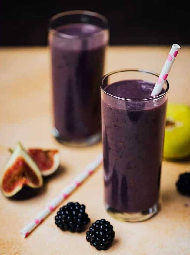 Blackberry Fig Kefir Smoothie