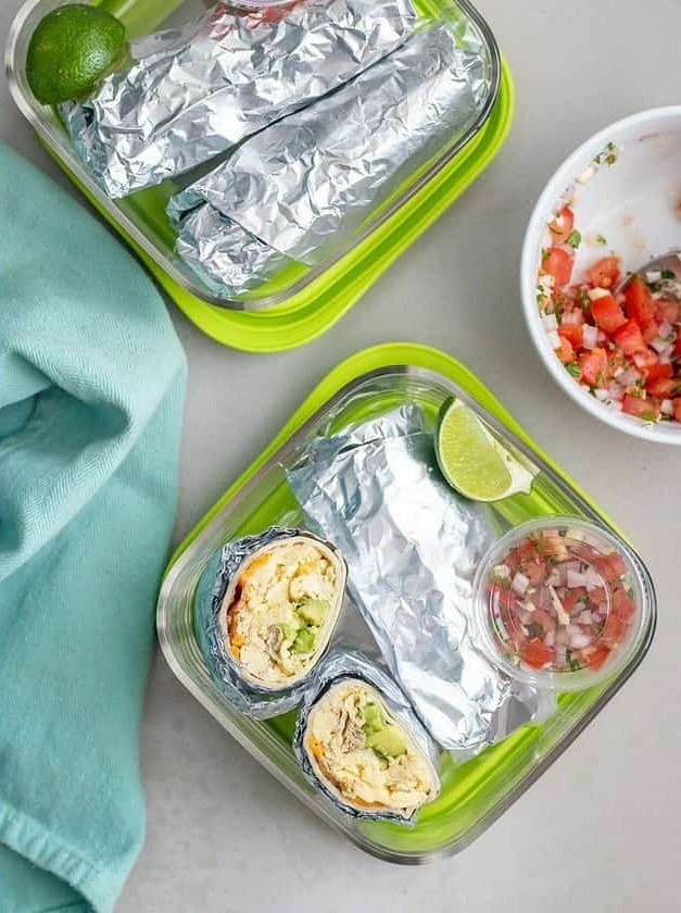 Meal Prep Mini Breakfast Burritos