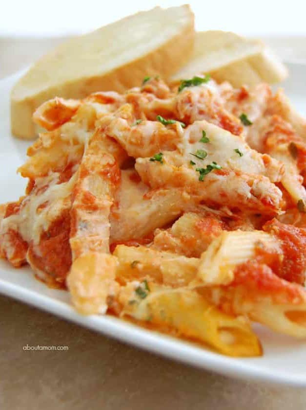 Classic Baked Penne Pasta with Ricotta