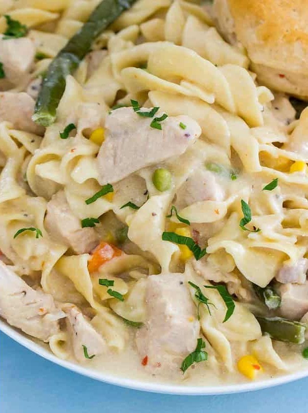 Instant Pot Chicken Pot Pie Pasta