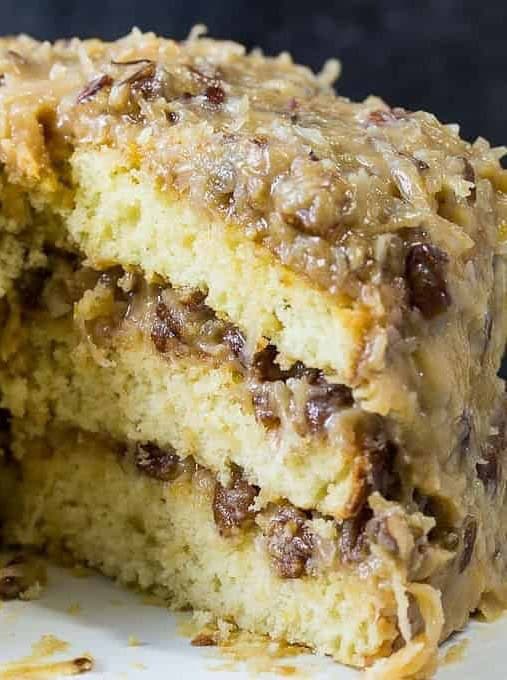 White German Chocolate Cake