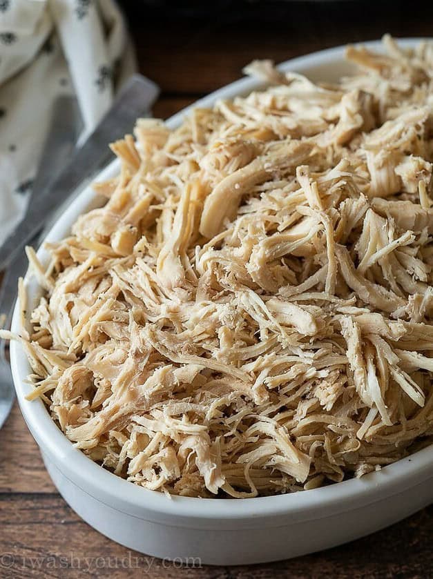 Easy CrockPot Shredded Chicken