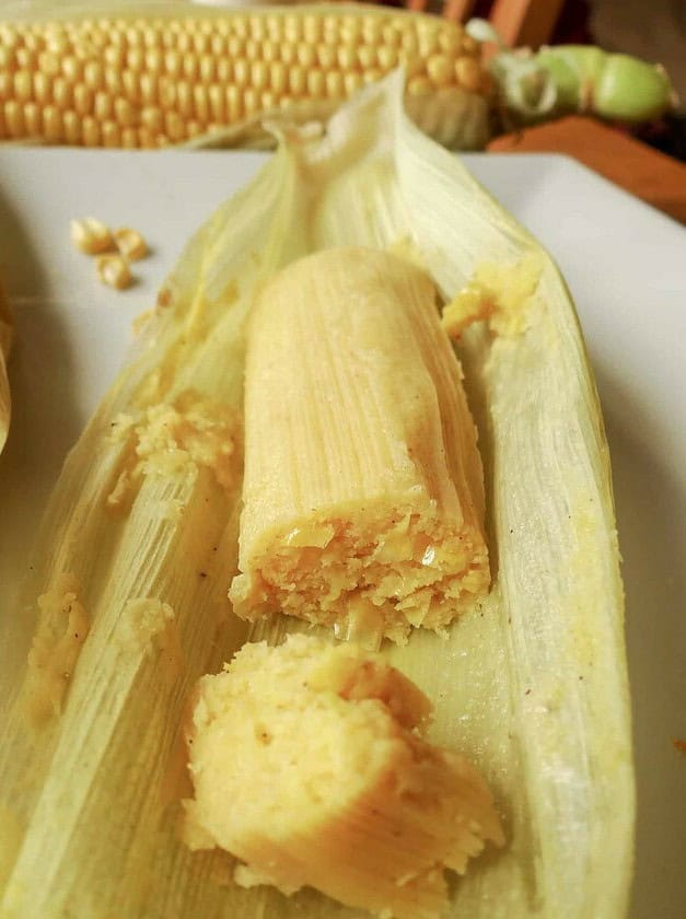 Tamal de Elote Dulce