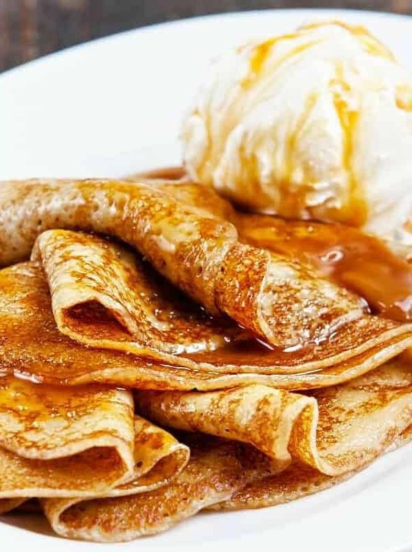 Vegan Butterbeer Crepes