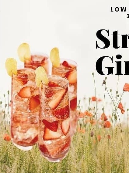 Low FODMAP Strawberry Ginger Fizz