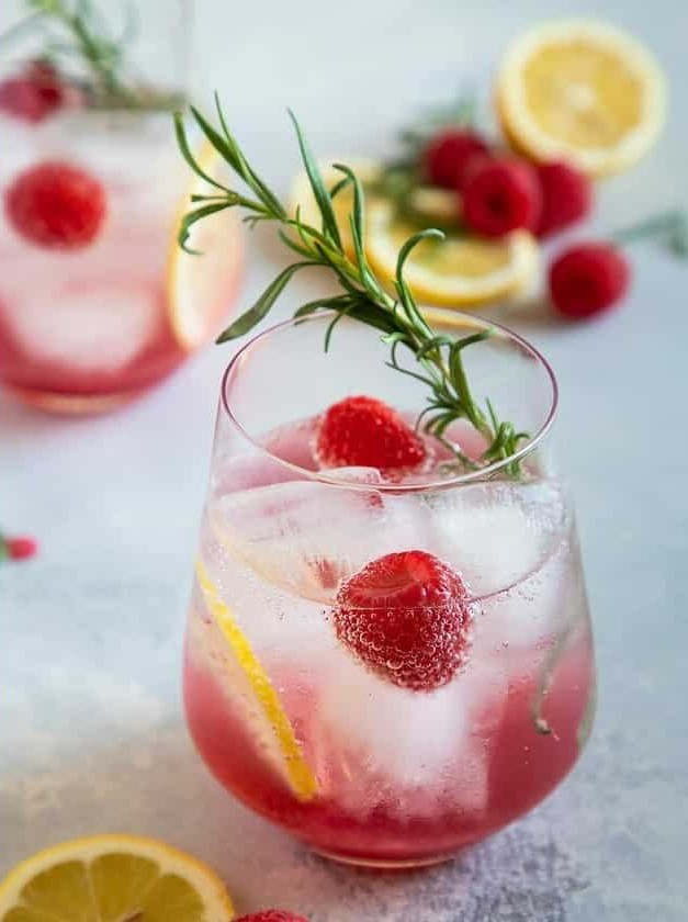 Raspberry Lemon Wine Spritzer