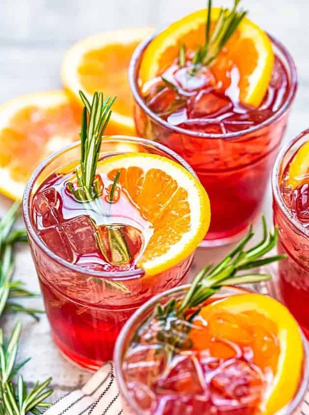 Orange Cranberry Bourbon Smash