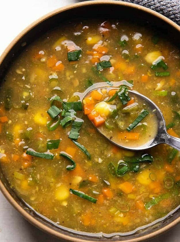 Vegetarian Sweet Corn Soup