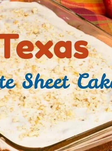 White Texas Sheet Cake