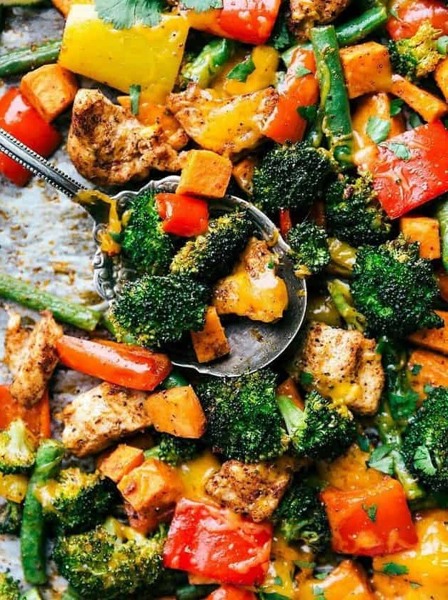 One Pan Healthy Chicken and Veggies