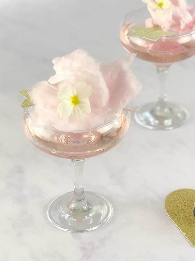 Prosecco and Gin Candy Floss Cocktail