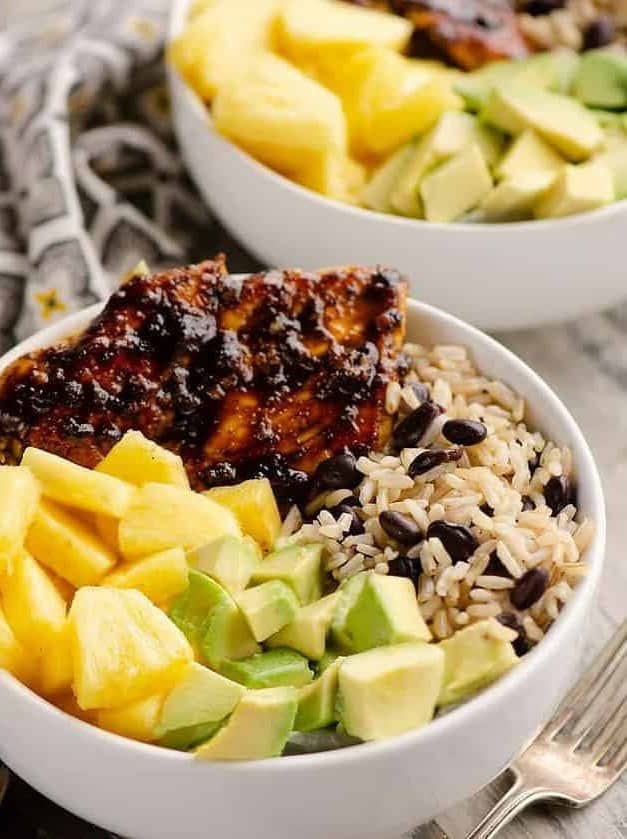 Cuban Chicken Rice Bowl