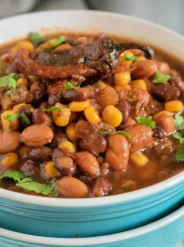 Instant Pot Bean Soup with Chipotle and Corn