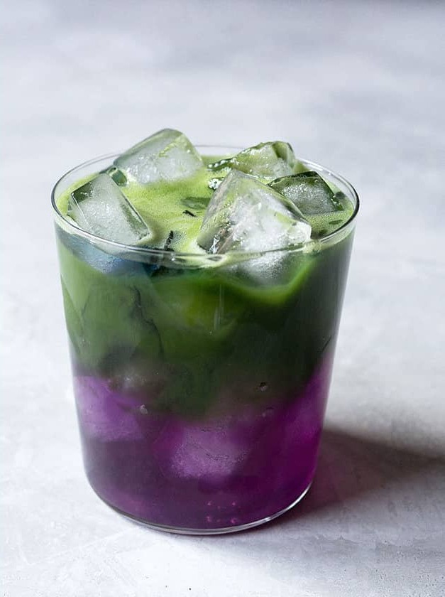 Butterfly Pea Flower Matcha Lemonade