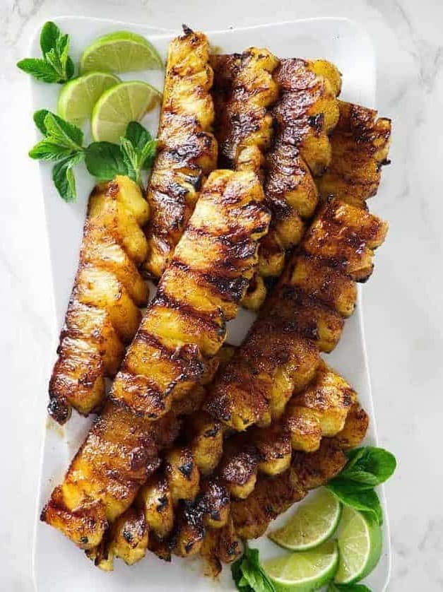 Grilled Pineapple with Cinnamon Sugar