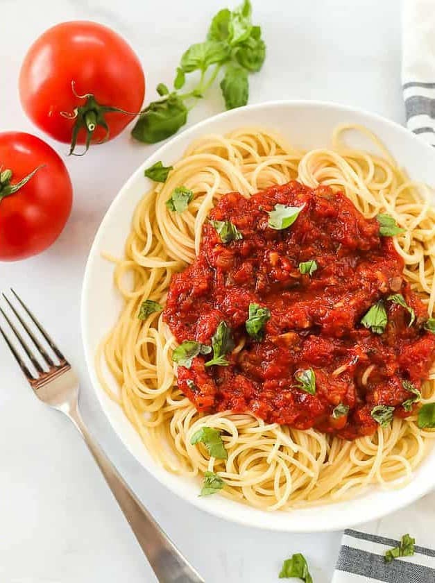 Homemade Spaghetti Sauce with Fresh Tomatoes