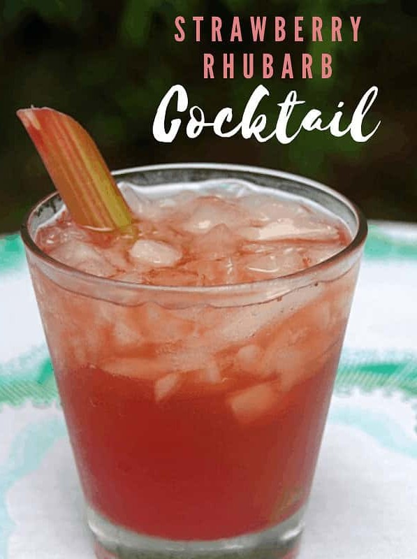 Strawberry Rhubarb Cocktail