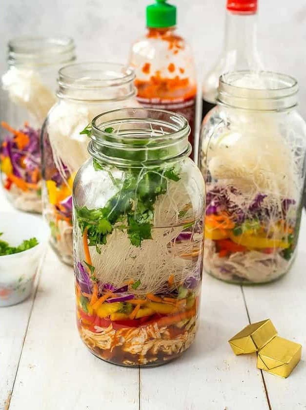 Mason Jar Instant Noodles