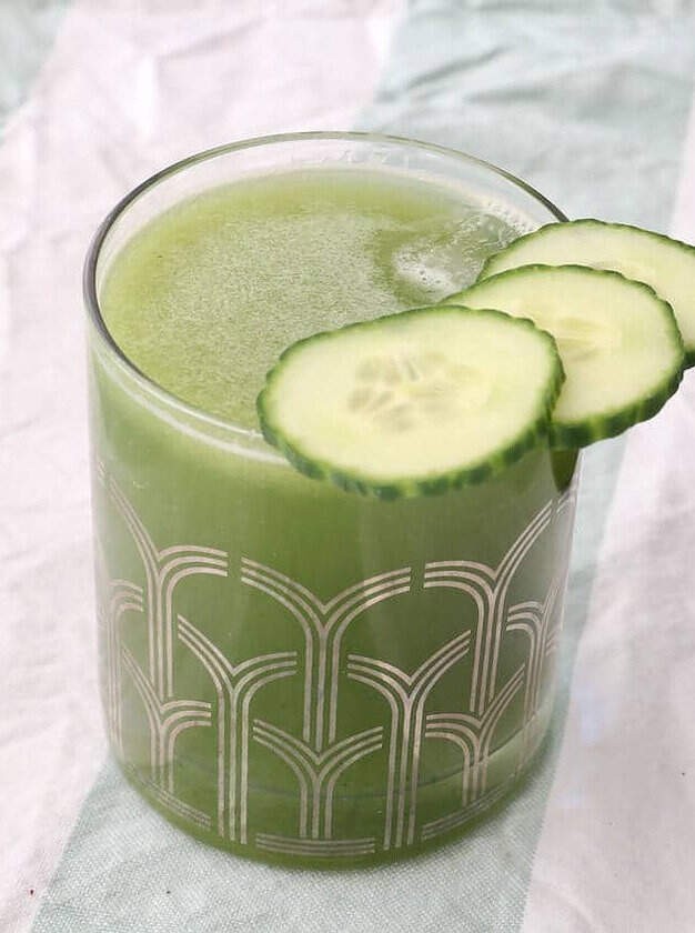 Healthy Cucumber Gin and Tonic Cocktail