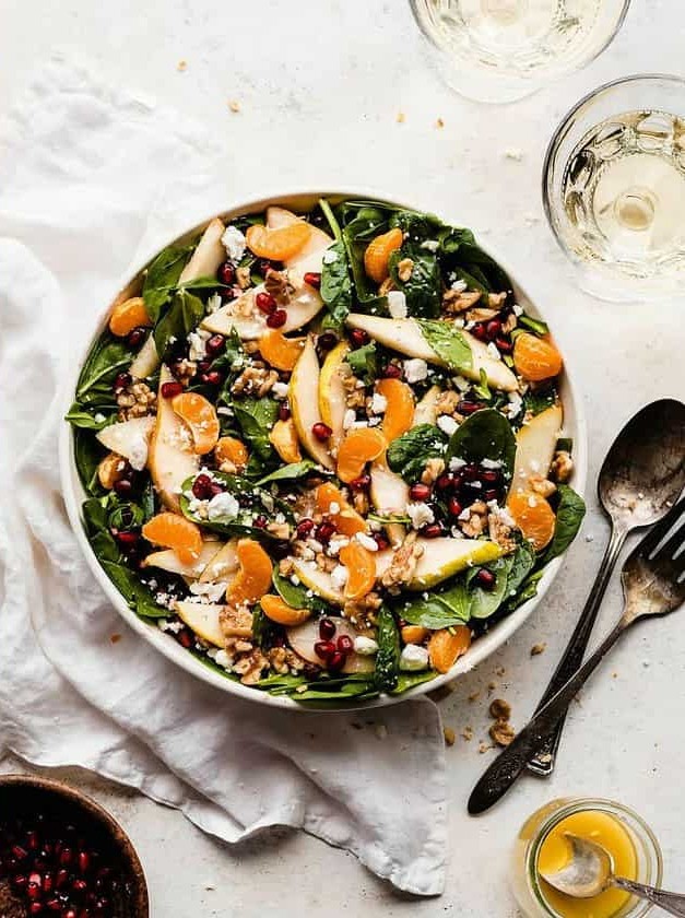 Winter Salad with Pomegranate and Pears