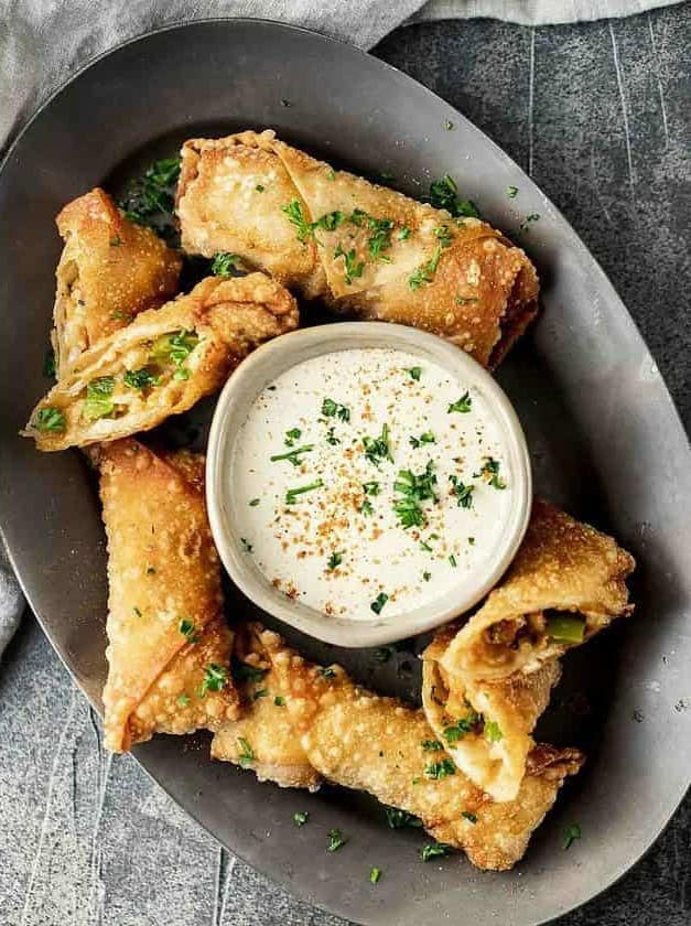 Crispy Crawfish Egg Rolls