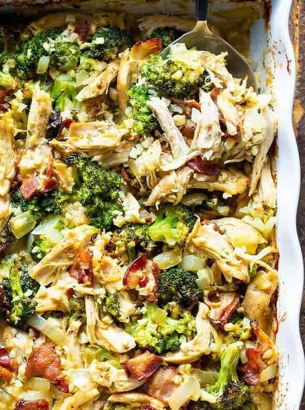 Paleo Chicken Broccoli "Rice" Casserole