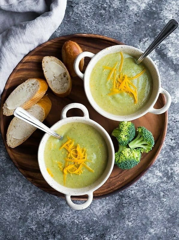 Healthy Broccoli Cheese Soup