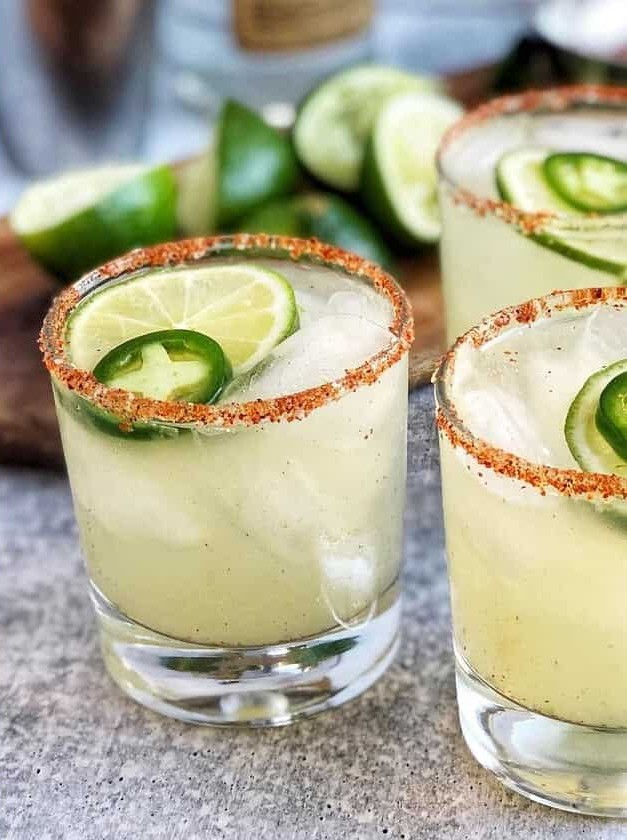 Skinny Spicy Jalapeño Margaritas