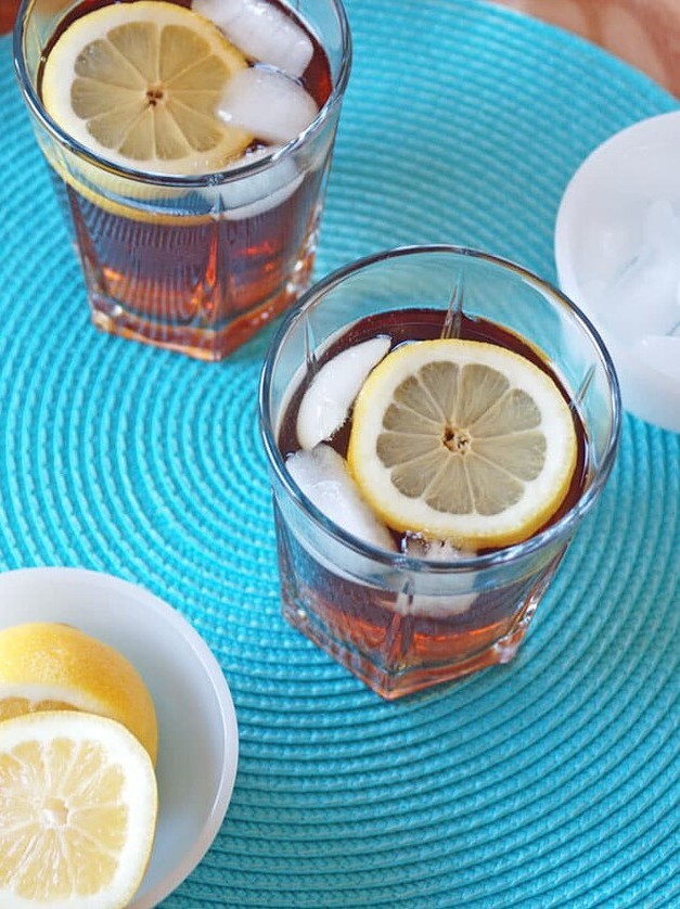 Iced Tea and Rum Cocktail