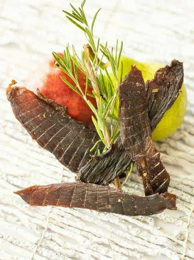 Rosemary Pear Deer Jerky