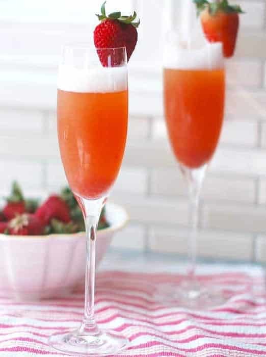 Strawberry Rhubarb Mimosa