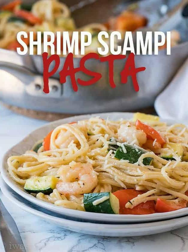 Shrimp Scampi Zucchini Pasta