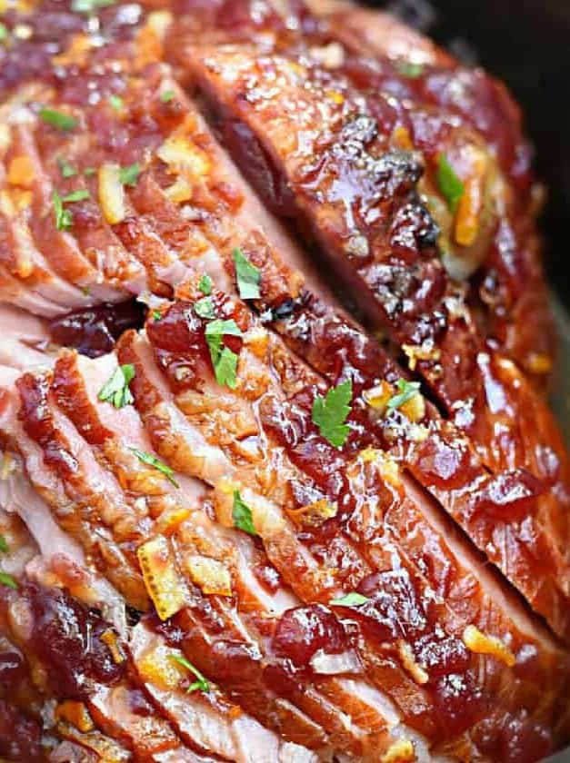 Cranberry Orange Crock Pot Ham