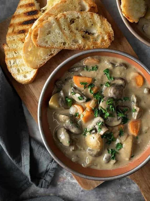 Creamy Vegan Mushroom Stew