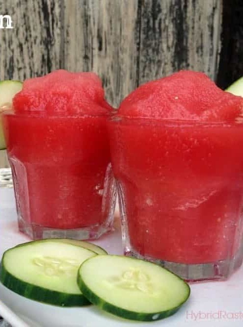 Watermelon Cucumber Slushies