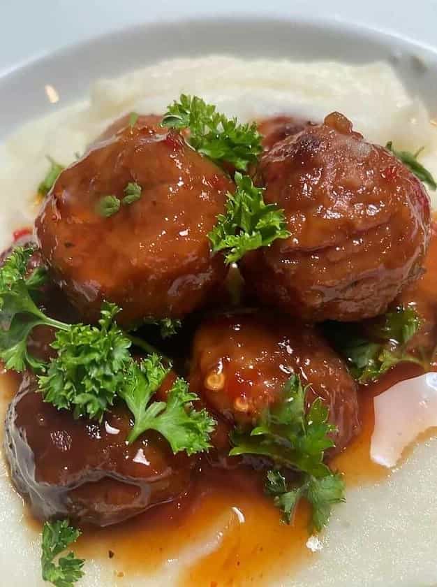 Crockpot Cranberry Meatballs