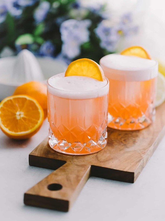 Aperol Negroni Sour Cocktail