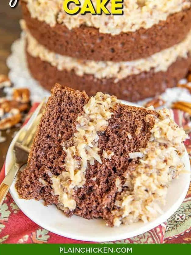 Easy German Chocolate Cake