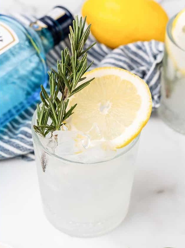 Lemon Rosemary Gin Fizz