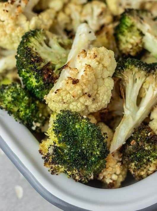 Roasted Broccoli and Cauliflower